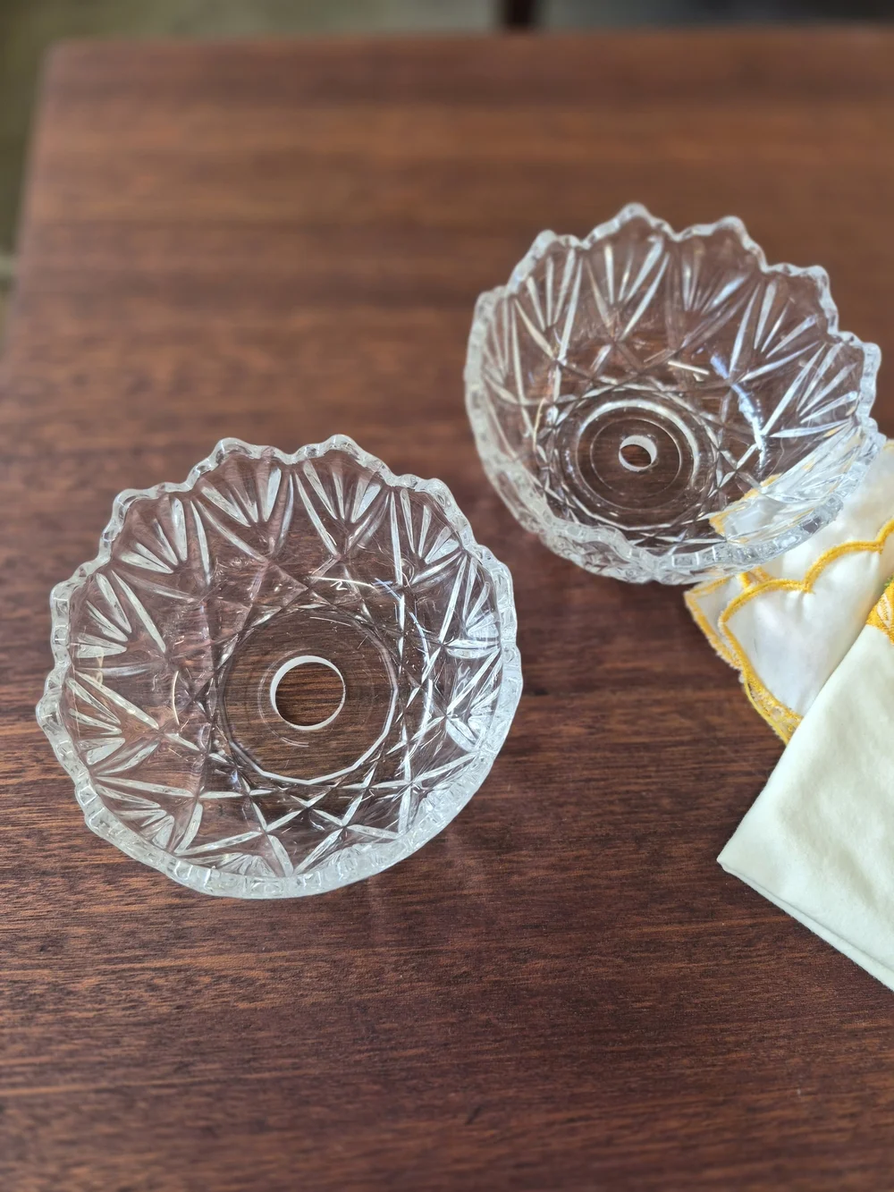 Clear Cut Glass Votive Holder - Home Accents